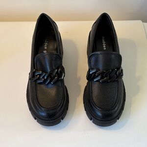 Madden Girl Ebony Chain Embellished Loafers